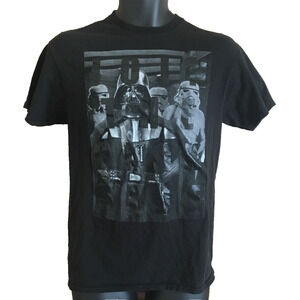 Star Wars Mens Shirt Size Medium Short Sleeve Black The dark side Darth Vader